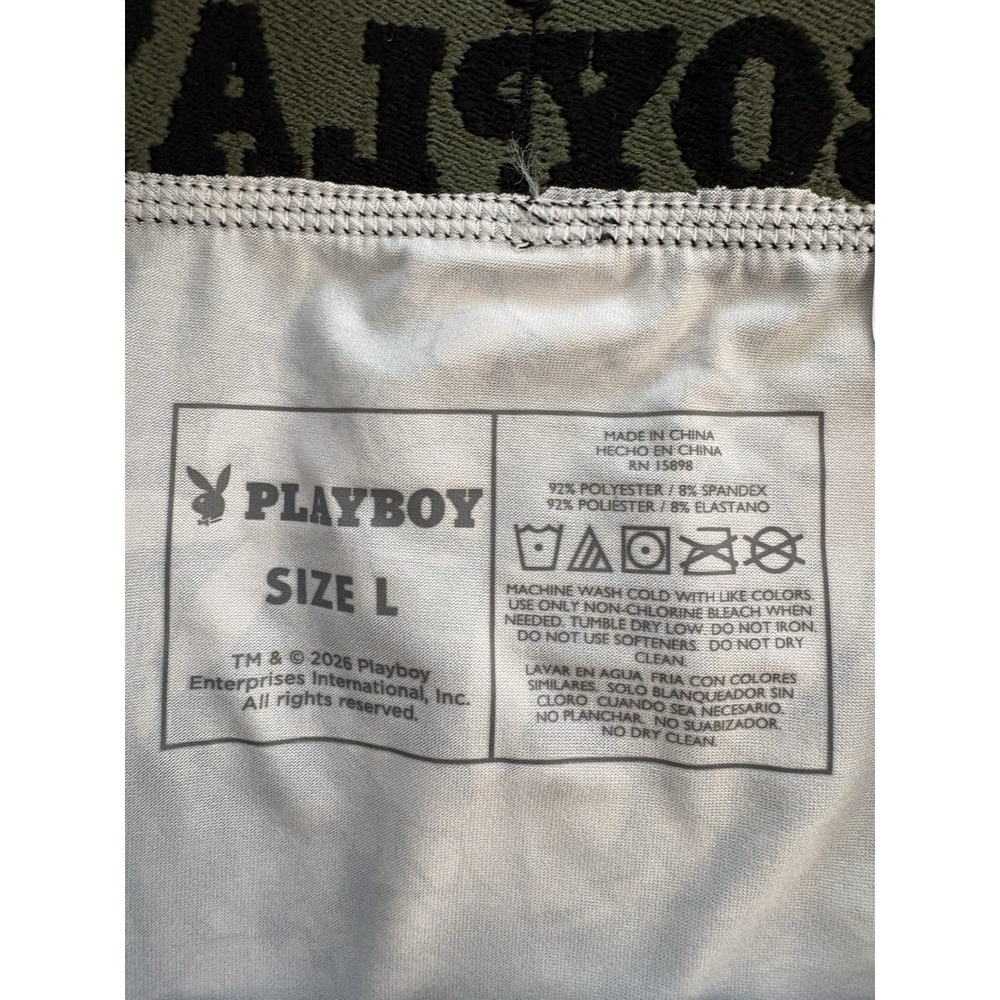 NEW PLAYBOY Boxers Playboy Boxer Briefs Mens Large Multicolor Playboy Bunny - Picture 4 of 6
